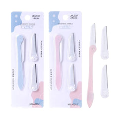 3pcs Eyebrow Razor Set with Replaceable Blades victoriastore.com.pk
