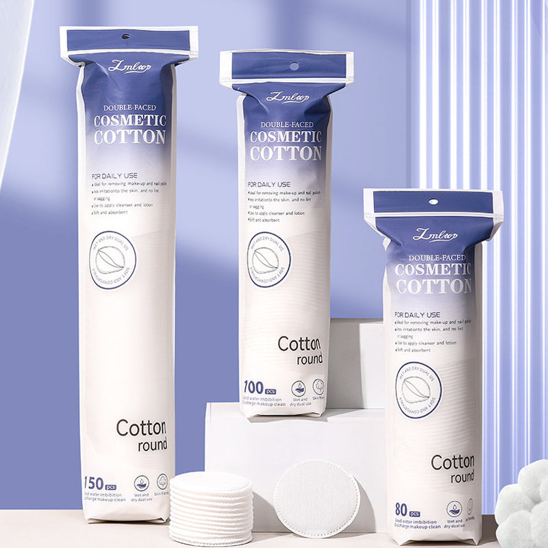 Double-Faced Cosmetic Cotton Pads – Soft & Absorbent Makeup Remover victoriastore.com.pk