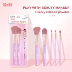 Keli Makeup Powder Brush 5pcs Set vicoriastore.com.pk