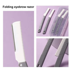 LMLTOP 2pcs Foldable Eyebrow Razor JJF42 victoriastore.com.pk