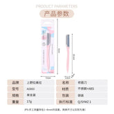 Slanted Tip Eyebrow Trimmer Anti-Slip Stainless Steel