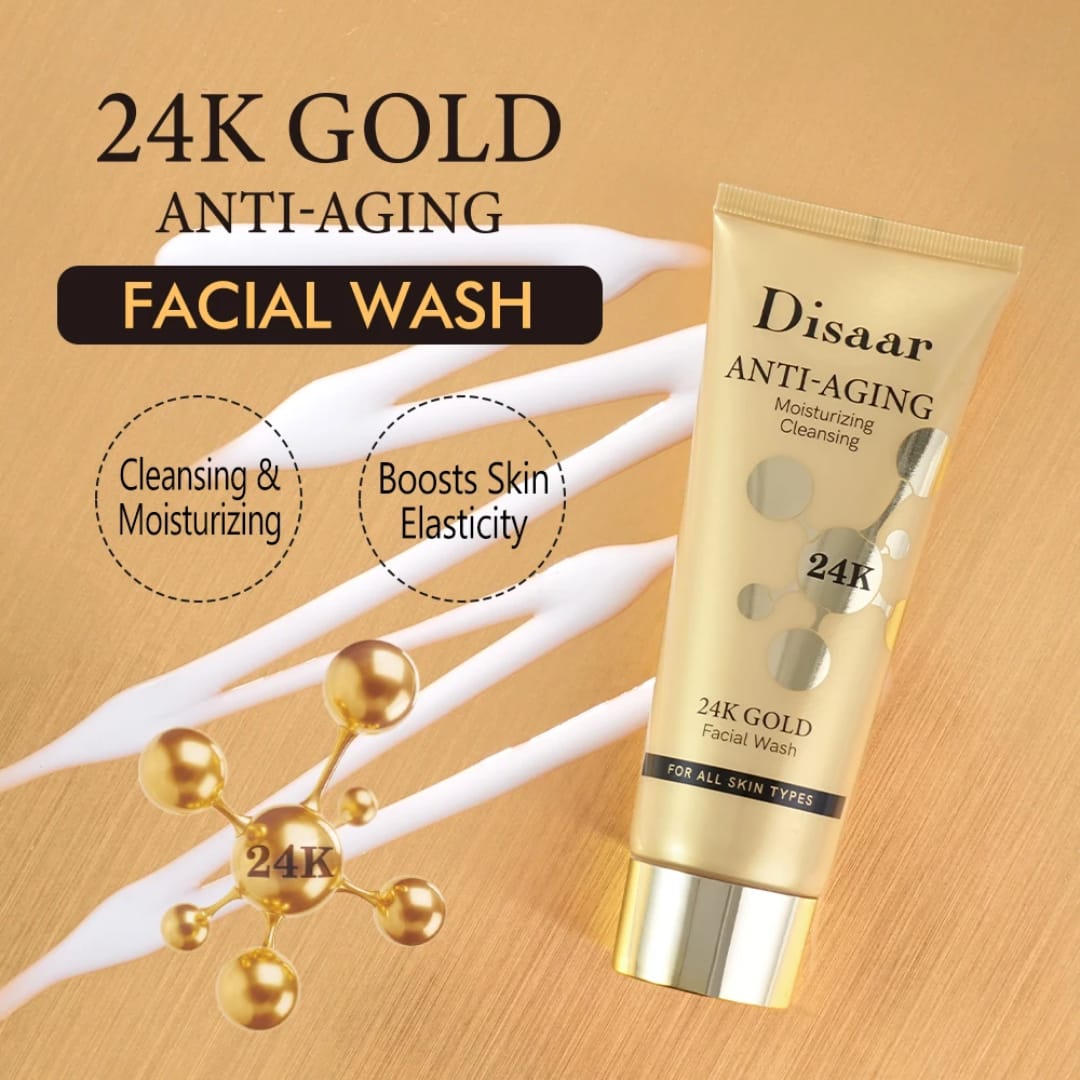 Disaar 24K Gold Anti-Aging Facial Wash 120g victoriastore.com.pk