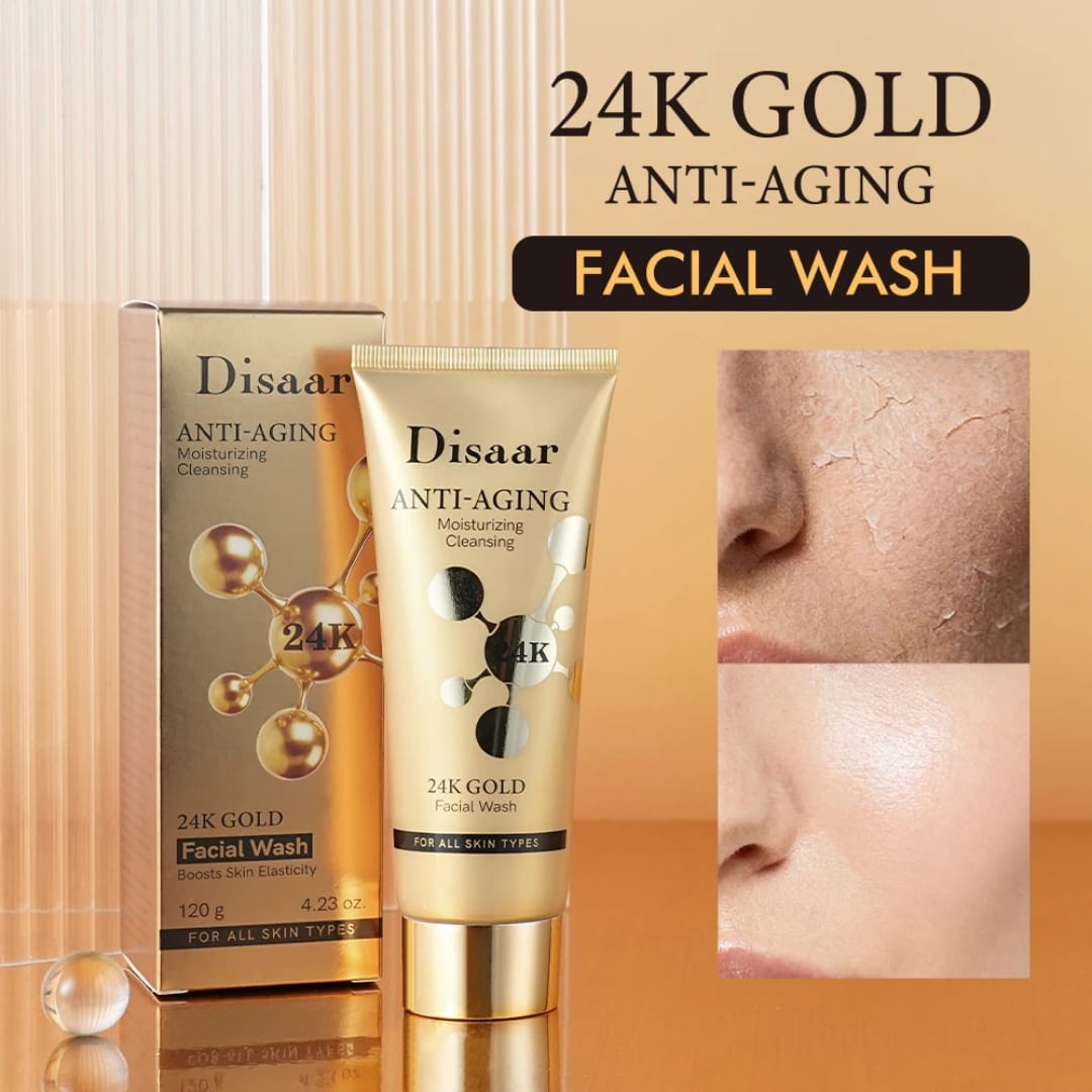 Disaar 24K Gold Anti-Aging Facial Wash 120g victoriastore.com.pk
