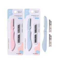 LMLTOP Foldable Eyebrow Razor Set A0261 (2+1 Blades) victoriastorecom.pk