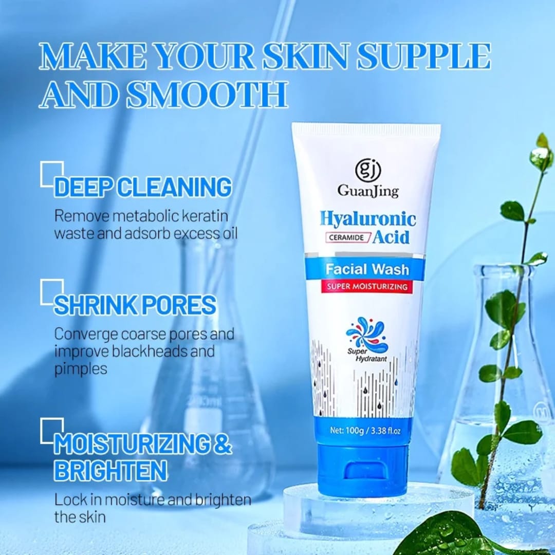 GuanJing Hyaluronic Acid Facial Wash with Ceramide victoriastore.com.pk