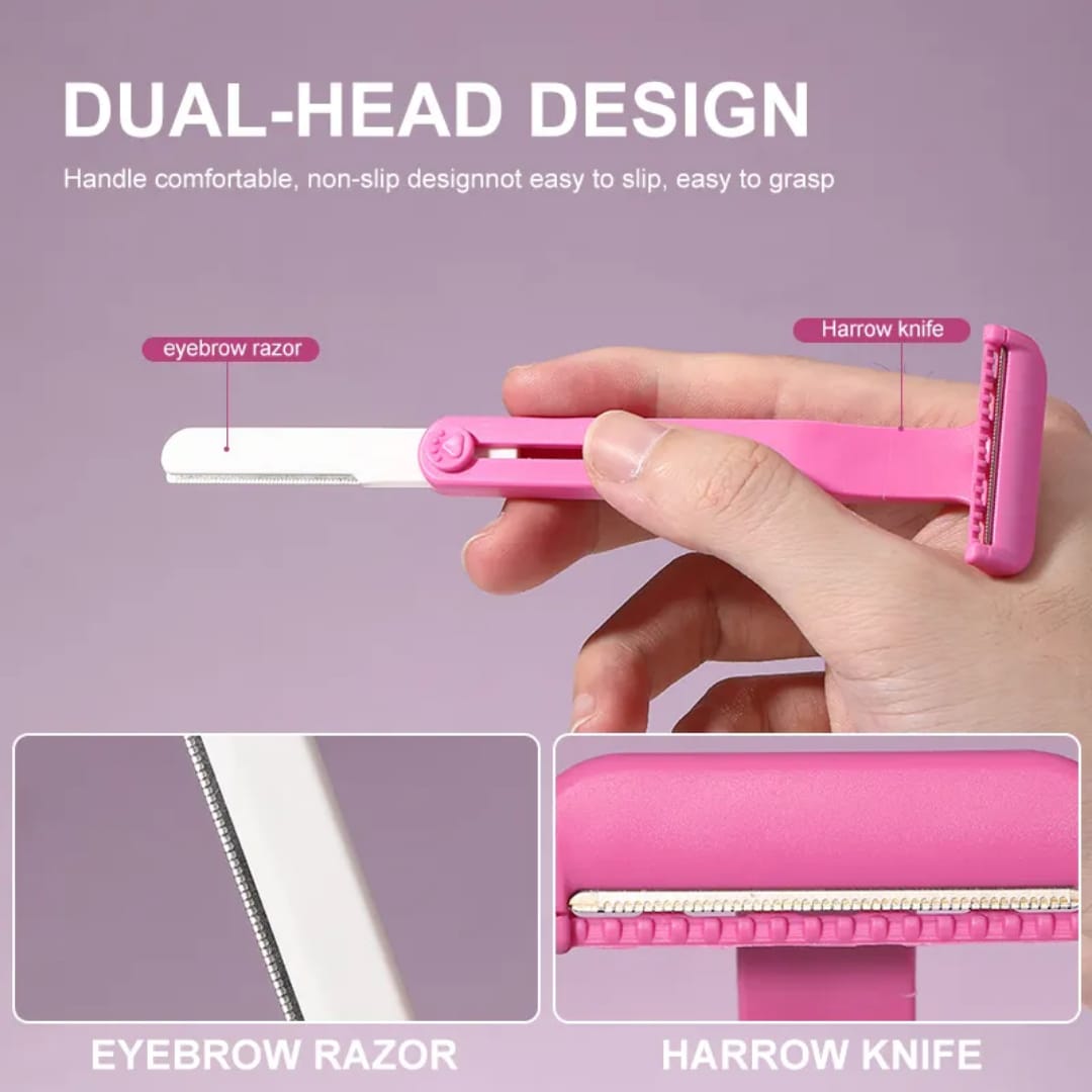 LMLTOP 2-in-1 Stretchable Eyebrow Razor SY364 victoriastore.com.pk