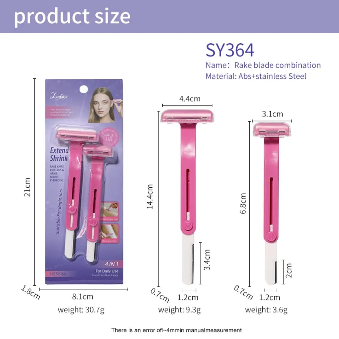 LMLTOP 2-in-1 Stretchable Eyebrow Razor SY364 victoriastore.com.pk
